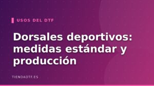 Dorsales y numeración deportiva: medidas estándar y cómo producirlos con DTF